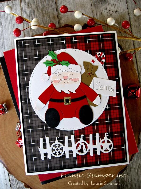 Frantic Stamper Precision Die - Santa and Chimney