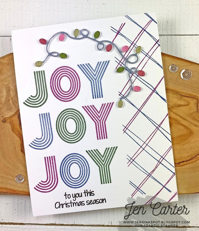 Frantic Stamper Clear Stamp Set - Scribble Plaid Maker