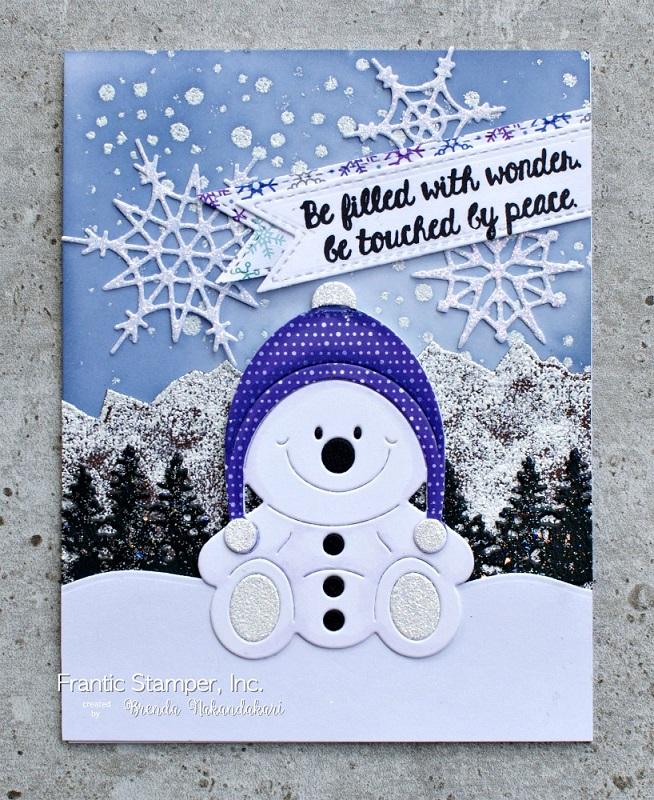 Frantic Stamper Precision Die - Smiling Snowmen Pals