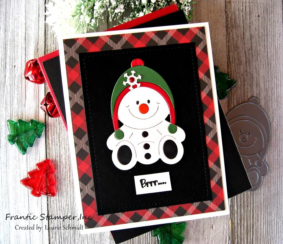 Frantic Stamper Precision Die - Smiling Snowmen Pals