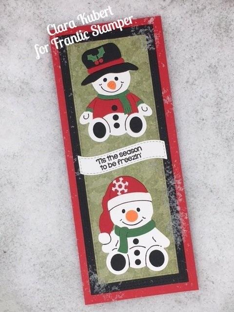 Frantic Stamper Precision Die - Smiling Snowmen Pals