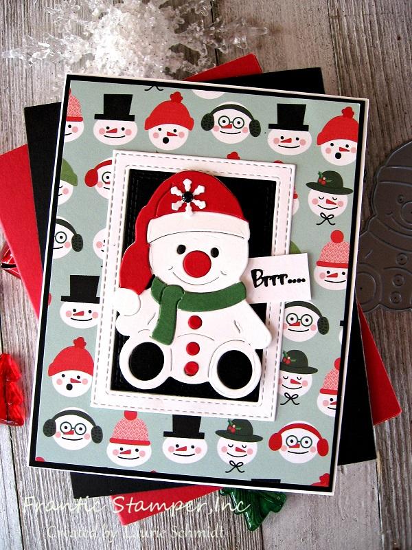 Frantic Stamper Precision Die - Smiling Snowmen Pals