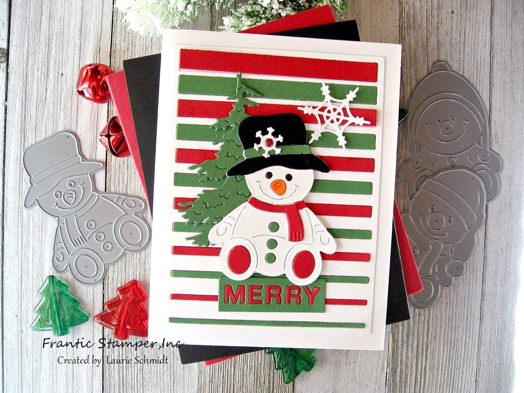 Frantic Stamper Precision Die - Smiling Snowmen Pals