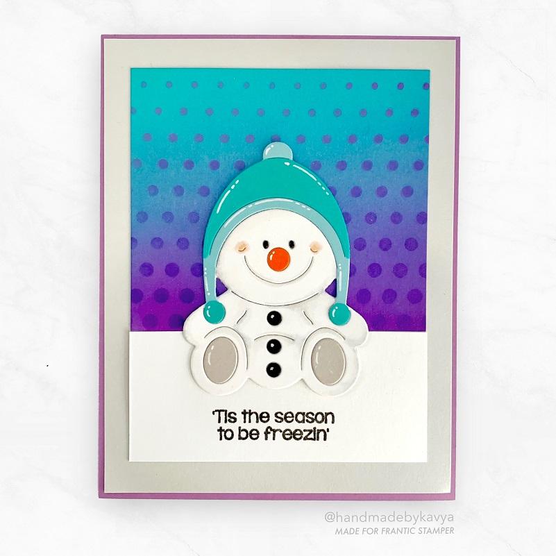 Frantic Stamper Precision Die - Smiling Snowmen Pals