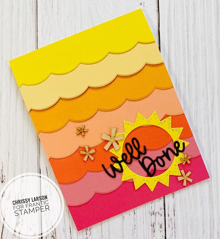 Frantic Stamper Precision Die - Happy Stitch Sun