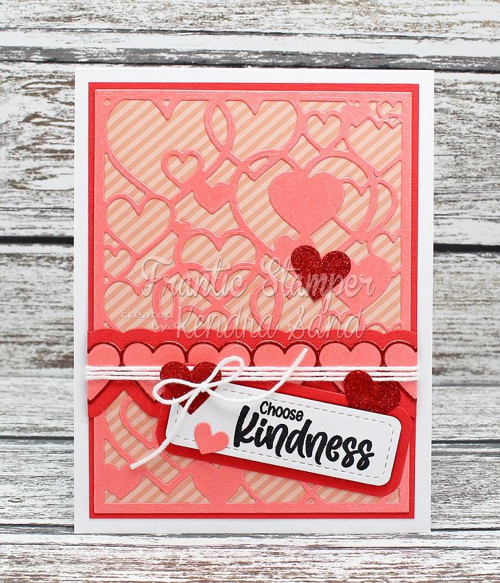 Frantic Stamper Precision Die - Slimline Heart Border