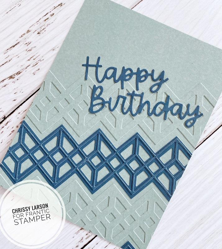 Frantic Stamper Precision Die - Diamond Vitrail Border