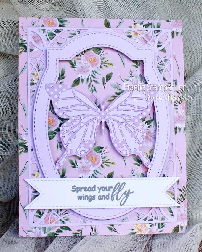 Frantic Stamper Clear Stamp Set - Butterfly