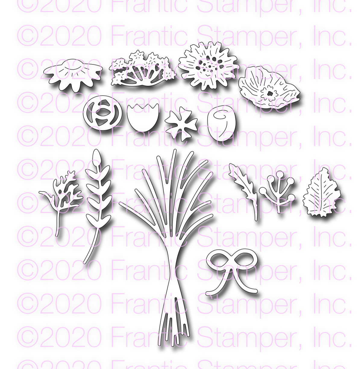 Frantic Stamper Precision Die - Bouquet Builder