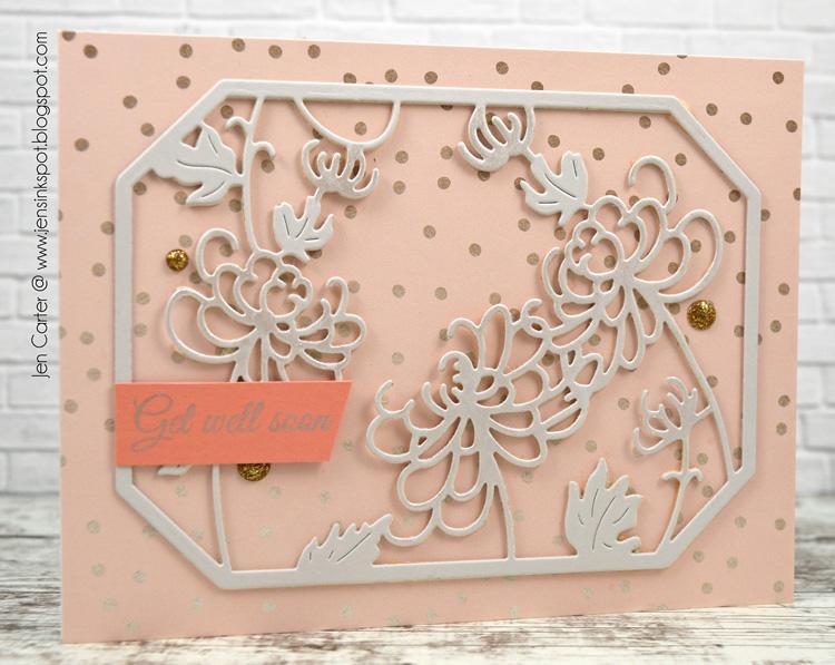 Frantic Stamper Precision Die - Chrysthanthemum Panel