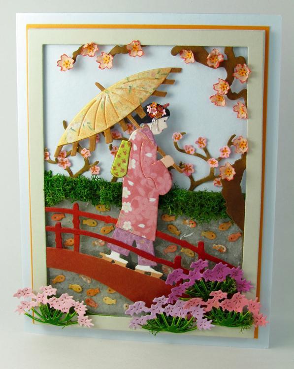 Frantic Stamper Precision Die - Geisha Crossing Bridge Panel