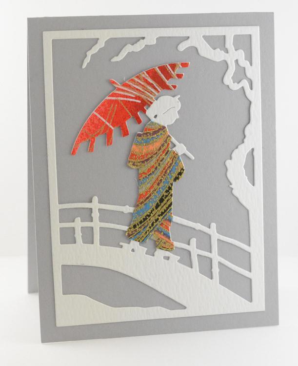 Frantic Stamper Precision Die - Geisha Crossing Bridge Panel