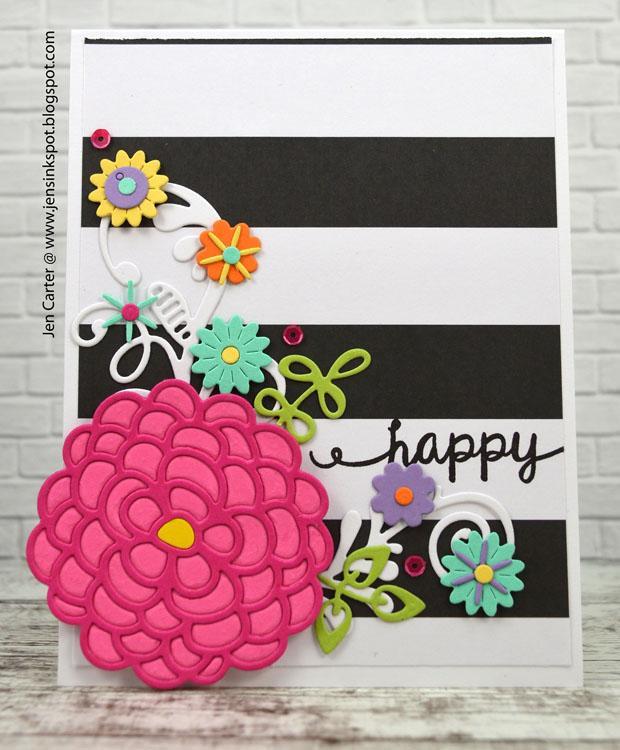 Frantic Stamper Precision Die - Lacey Blooms Two