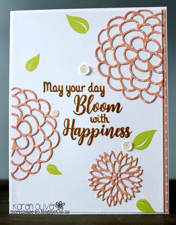 Frantic Stamper Precision Die - Lacey Blooms Two