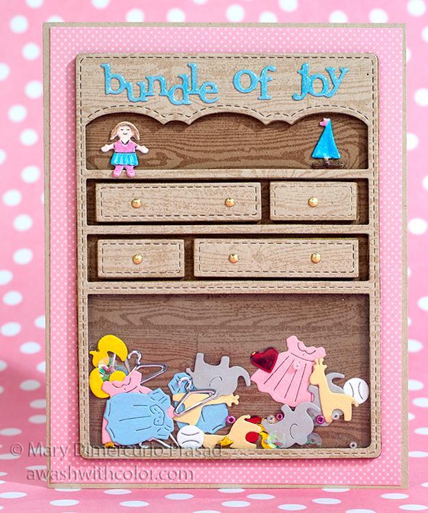 Frantic Stamper Precision Die - Baby Wardrobe Card Panel