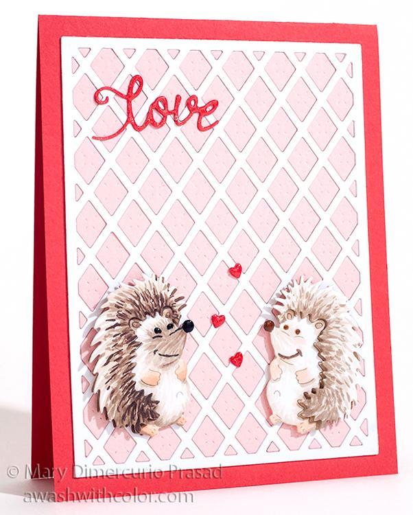 Frantic Stamper Precision Die - Mom And Baby Hedgehogs