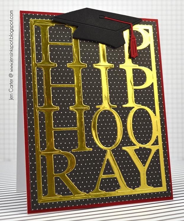 Frantic Stamper Precision Die - Hip Hip HooRay Card Panel