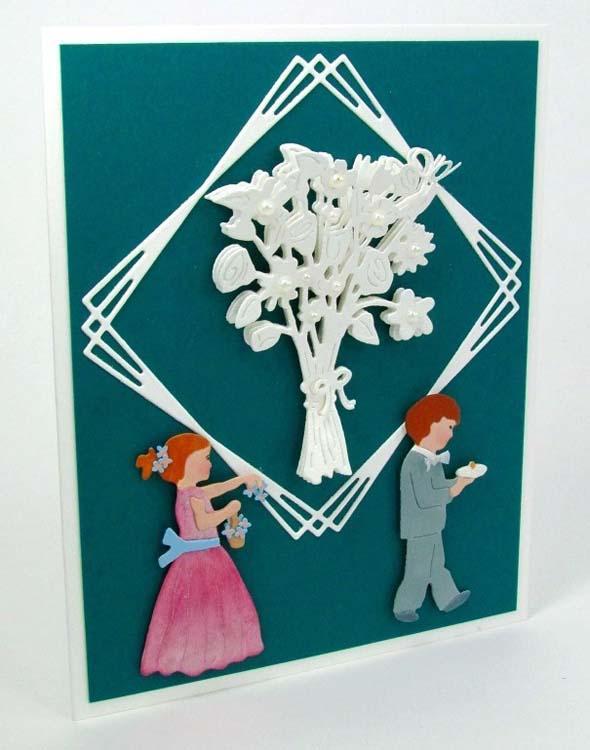 Frantic Stamper Precision Die - Flower Girl And Ring Bearer