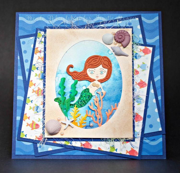 Frantic Stamper Precision Die - Cute Mermaid