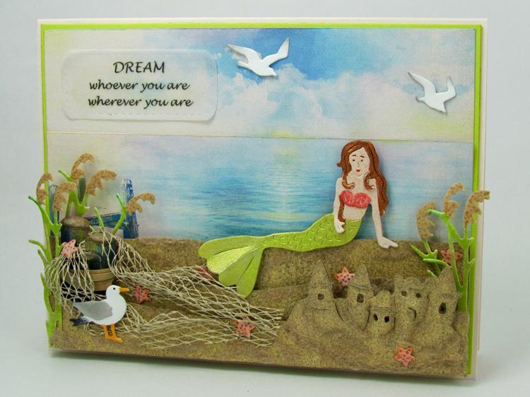 Frantic Stamper Precision Die - Lounging Mermaid