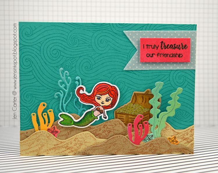 Frantic Stamper Precision Die - Seaweed Corner