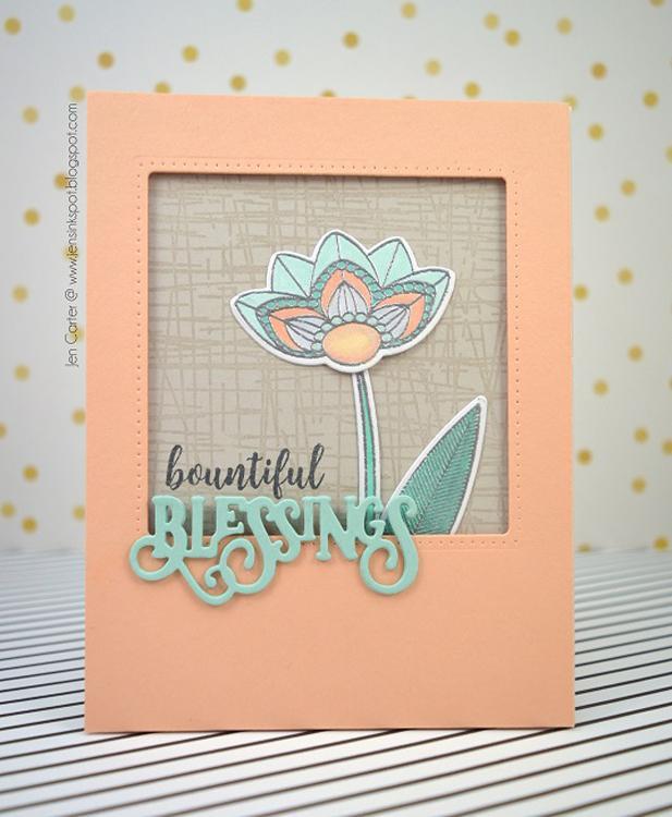 Frantic Stamper Precision Die - Grateful Florals Outlines