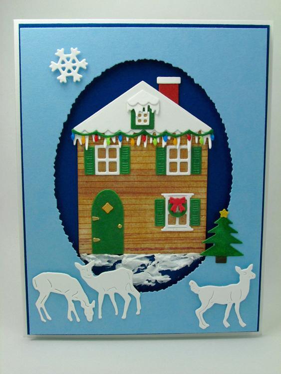 Frantic Stamper Precision Die - Christmas House