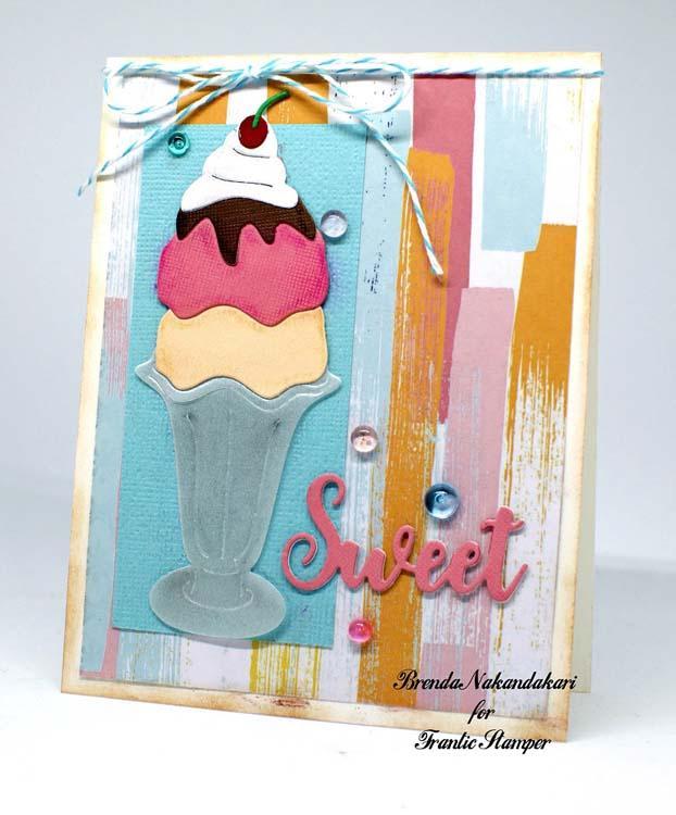 Frantic Stamper Precision Die - Ice Cream Sundae