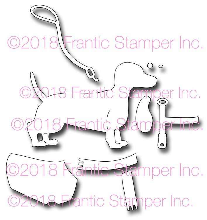 Frantic Stamper Precision Die - Dagmar the Dachsund