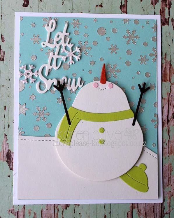 Frantic Stamper Precision Die - Plump Snowman Kit