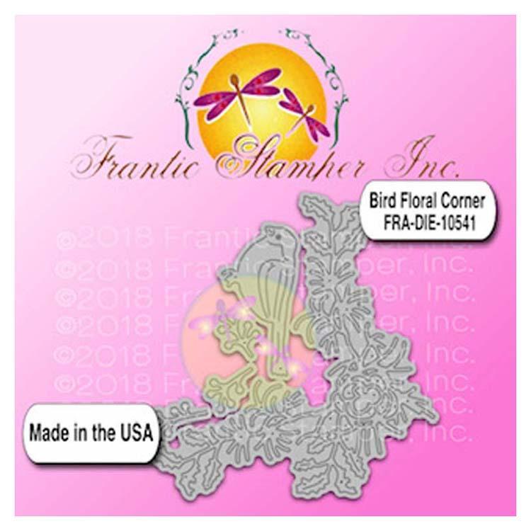 Frantic Stamper Precision Die - Bird Floral Corner