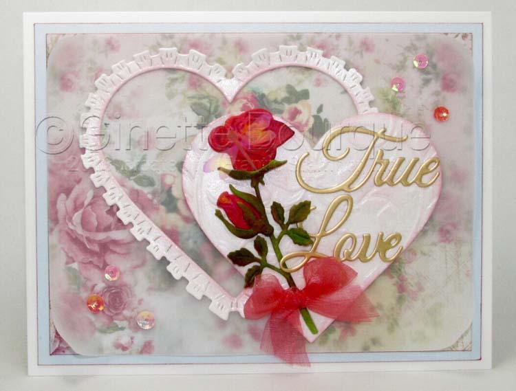 Frantic Stamper Precision Die - Ruffled Heart Frame