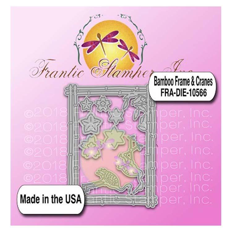 Frantic Stamper Precision Die - Bamboo Frame & Cranes