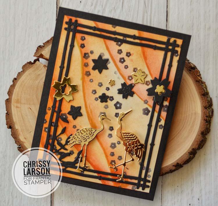 Frantic Stamper Precision Die - Bamboo Frame & Cranes