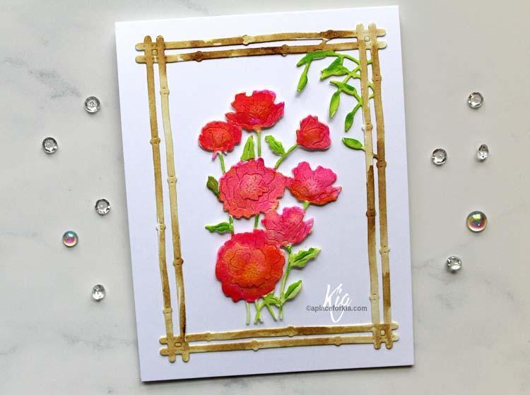 Frantic Stamper Precision Die - Oriental Poppies