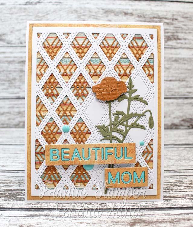 Frantic Stamper Precision Die - Serene Poppy