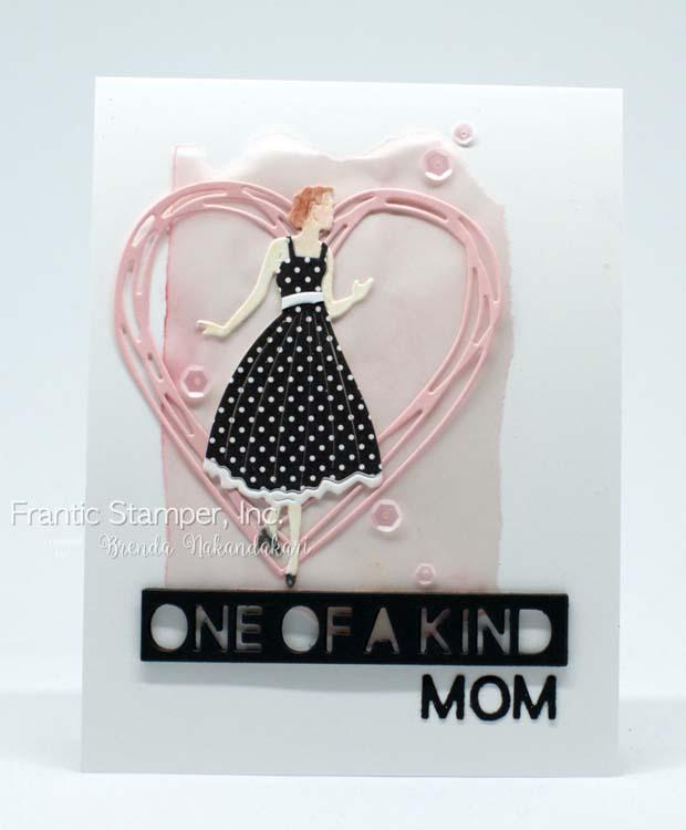 Frantic Stamper Precision Die - Reverse-cut Mom Words