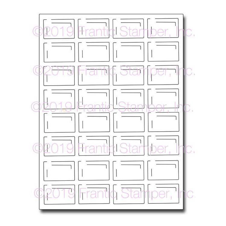 Frantic Stamper Precision Die - Chocolate Bar Card Panel