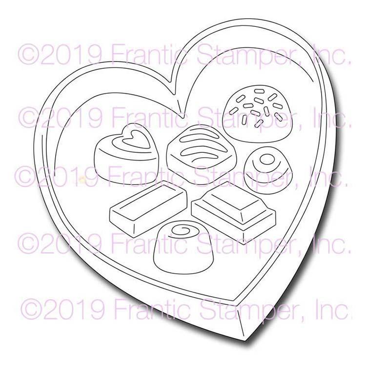 Frantic Stamper Precision Die - Box of Chocolates