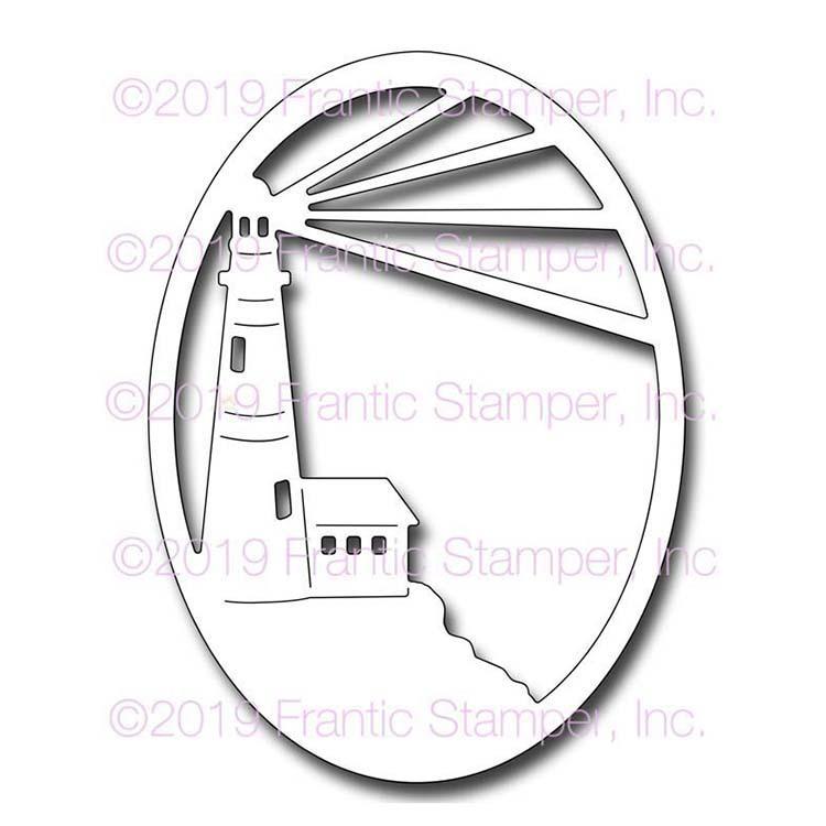 Frantic Stamper Precision Die - Lighthouse Oval