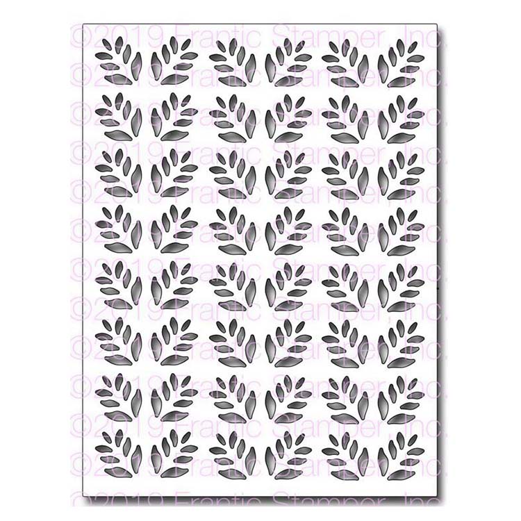 Frantic Stamper Precision Die - . Leafy Card Panel