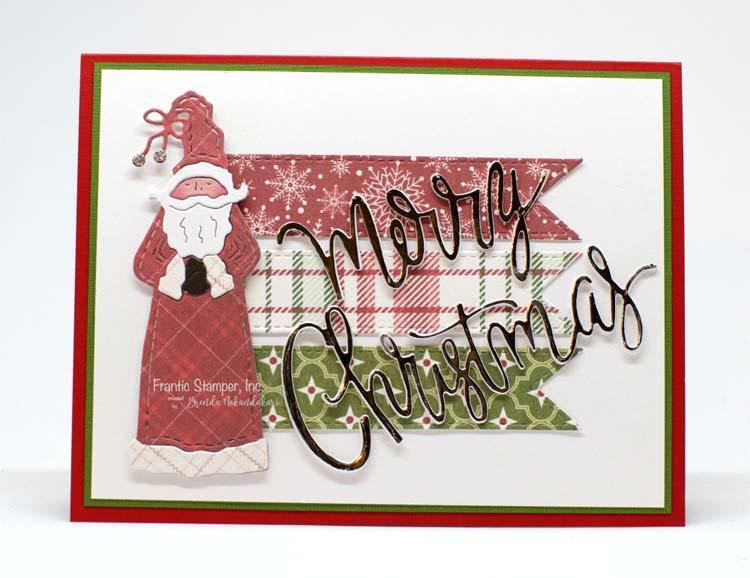 Frantic Stamper Precision Die - Folk Art Santa