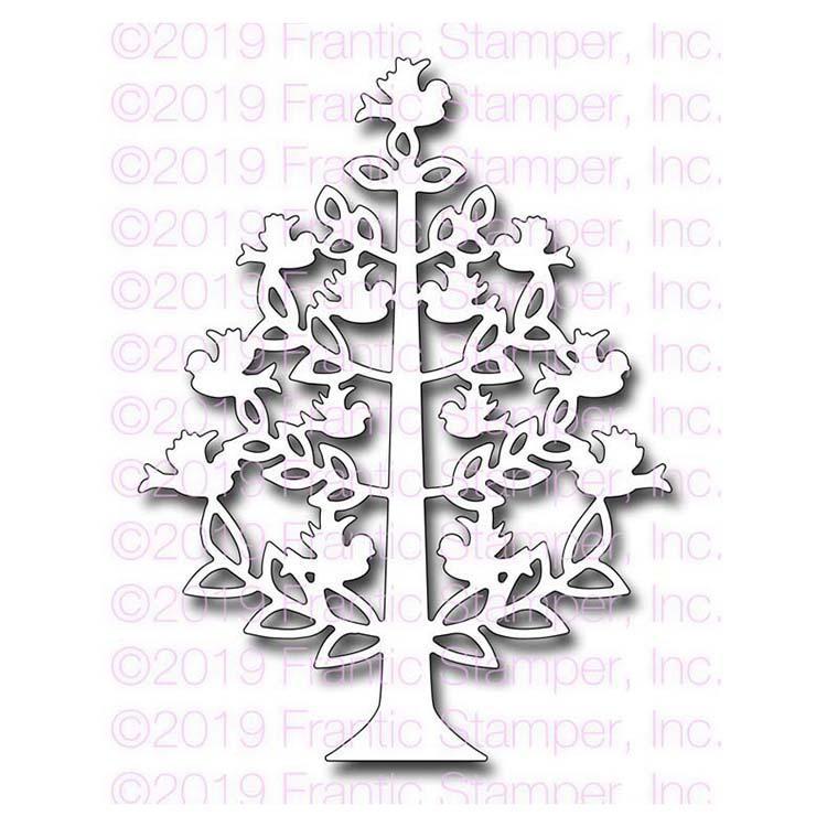 Frantic Stamper Precision Die - Folk Art Christmas Tree