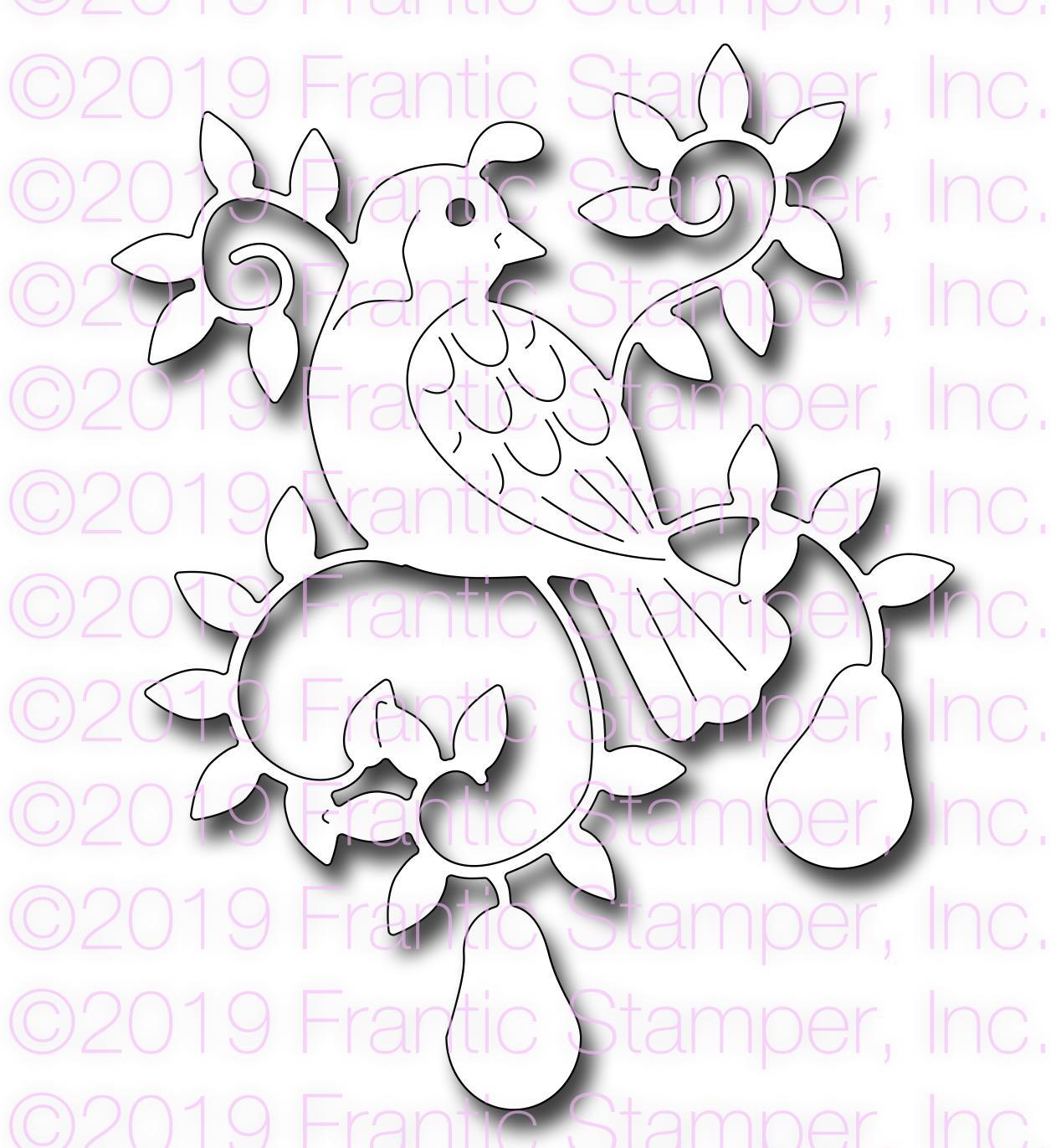 Frantic Stamper Precision Die - Partridge In A Pear Tree