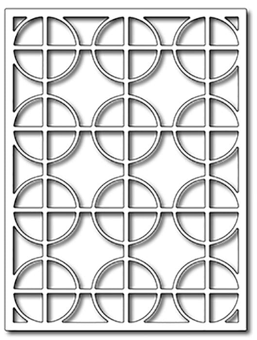 Frantic Stamper Precision Die - Circle Cross Card Panel