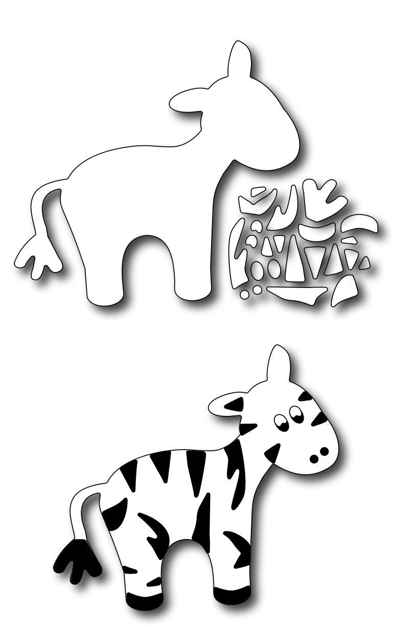 Frantic Stamper Precision Die - Baby Zebra