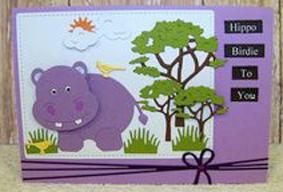 Frantic Stamper Precision Die - Baby Hippo