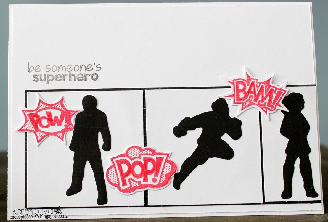 Frantic Stamper Precision Die - Superhero Outlines