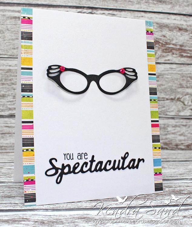 Frantic Stamper Precision Die - Retro Glasses