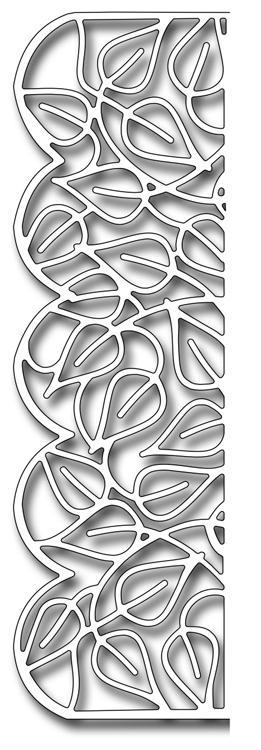 Frantic Stamper Precision Die - Scalloped Vine Edger